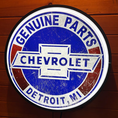 Chevrolet 18" Backlit LED Button Sign Design #W7090