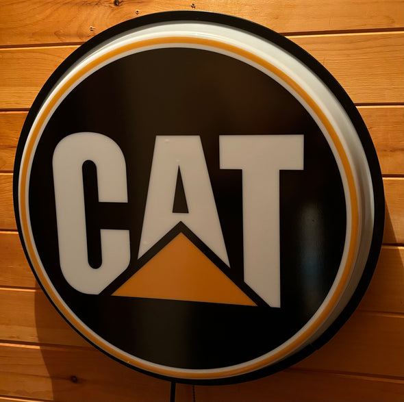 Caterpillar 18" Backlit LED Button Sign Design #W5150