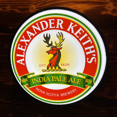 Alexander Keith’s 18" Backlit LED Button Sign Design#w5156