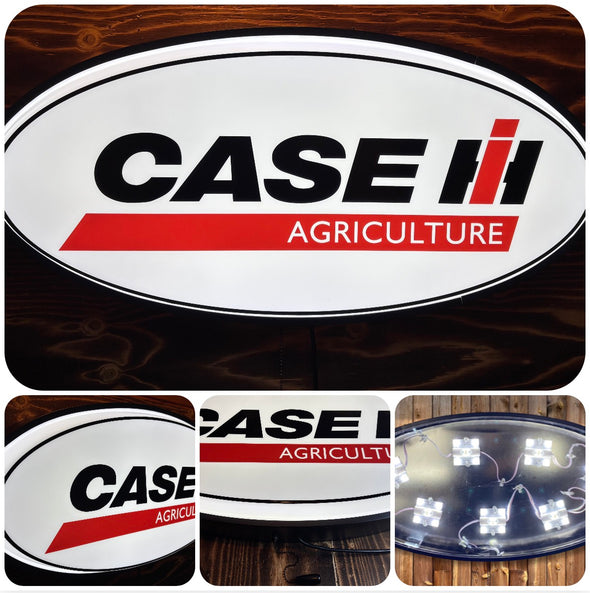 Case Agriculture 32" Backlit Led Oval Sign Design #V7228