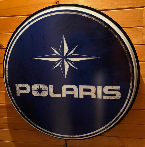 Polaris 30" Backlit LED Button Sign Design #BB5009