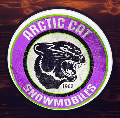 Arctic Cat 18" Backlit LED Button Sign Design #W5066