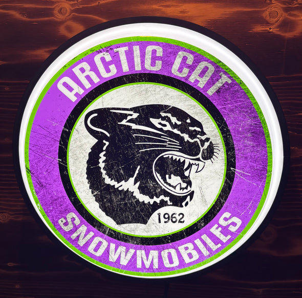 Arctic Cat 18" Backlit LED Button Sign Design #W5066