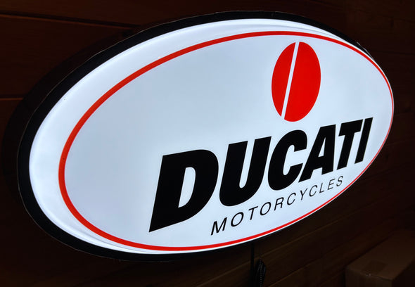 Ducati 32” Backlit LED Oval Sign Design #V7222