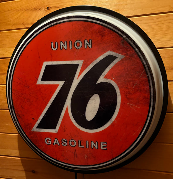 Union 76 18" Backlit LED Button Sign Design #W7091