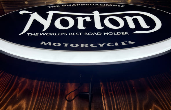 Norton Motorcycles 32" Backlit LED Lighted Sign Design #V7229