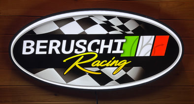 Beruschi Racing Custom Designed 32" Backlit LED Oval Sign