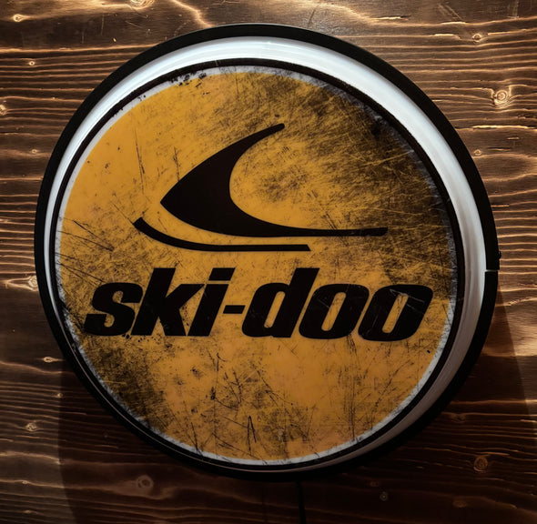 Ski-Doo 18" Backlit LED Button Sign Design#W6016