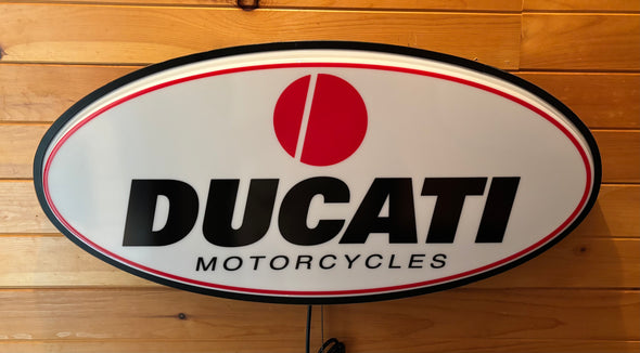 Ducati 32” Backlit LED Oval Sign Design #V7222