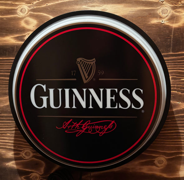Guinness 18" Backlit LED Button Sign Design #W5056