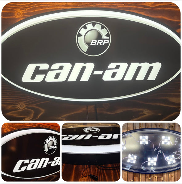 Can-am 32” Backlit LED Oval Sign Design #V7225