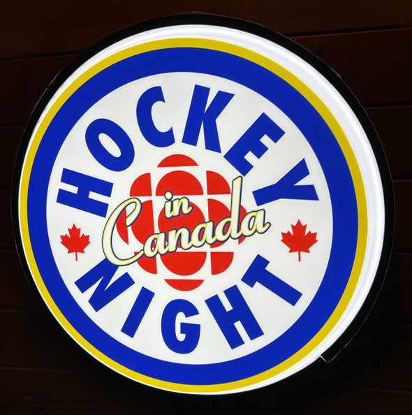Hockey Night In Canada 18” Backlit LED Button Sign Design #W7011