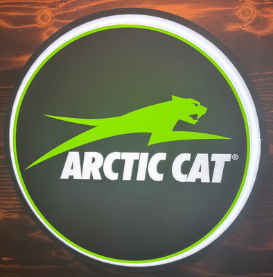 Arctic Cat 18" Backlit LED Button Sign Design #W7159