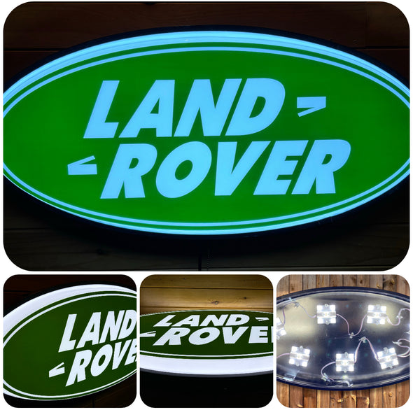 Land Rover 32" Backlit LED Oval Sign Design #V7214