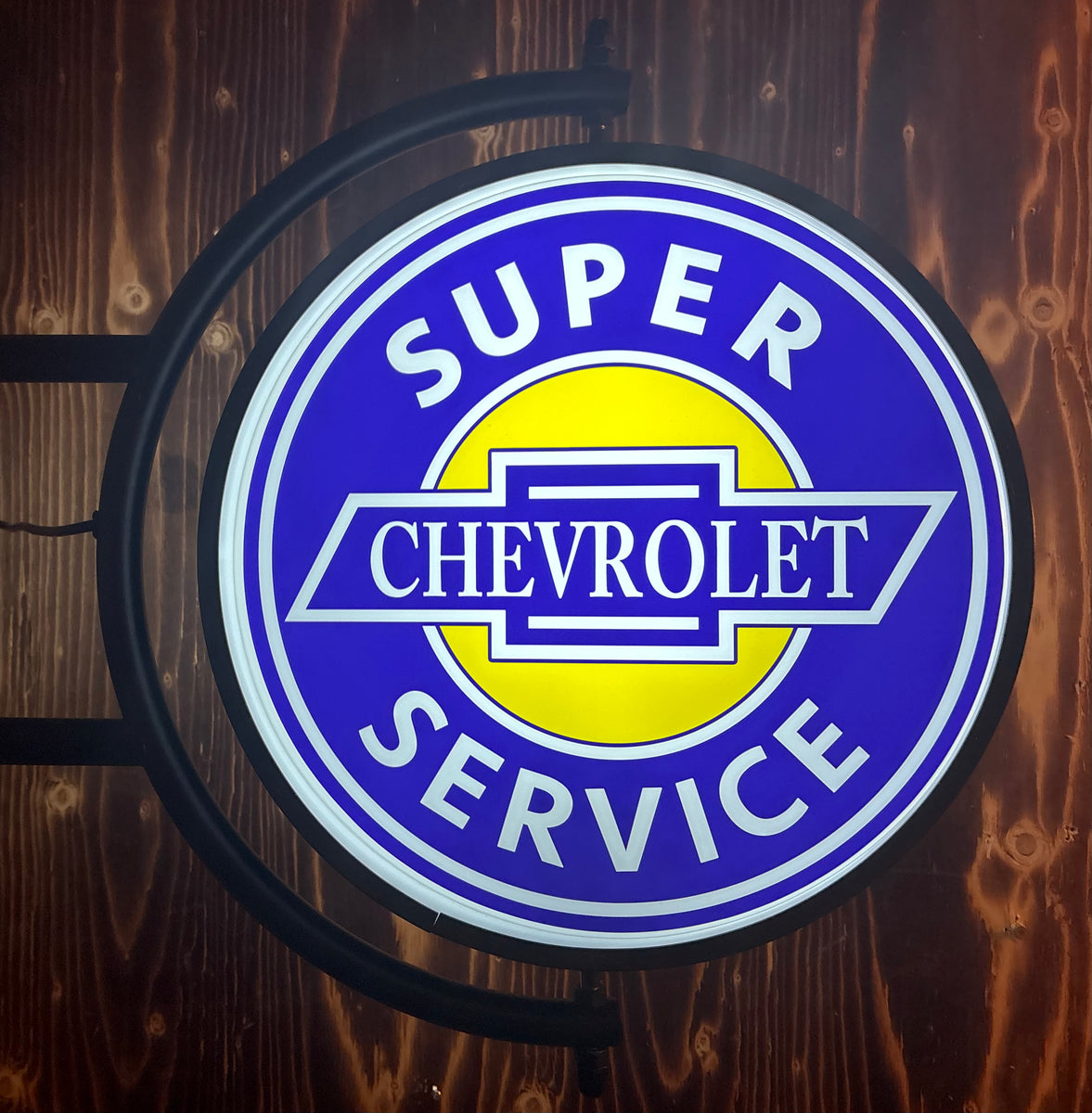 Pivoting Sign Super Chevrolet Service 24” Pivoting LED Lighted Sign Design #P7272 ...