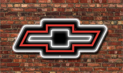 Chevy Bowtie 23" Slim Profile Die Cut Backlit LED Lighted Sign Design #SP1006