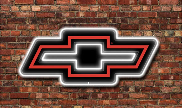 Chevy Bowtie 23" Slim Profile Die Cut Backlit LED Lighted Sign Design #SP1006