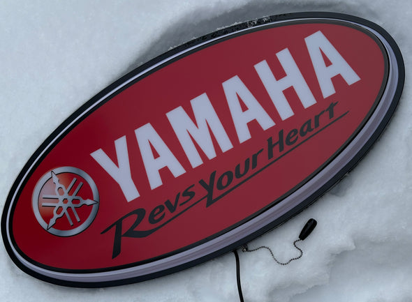 Yamaha 32" Backlit LED Oval Sign Design #V7158