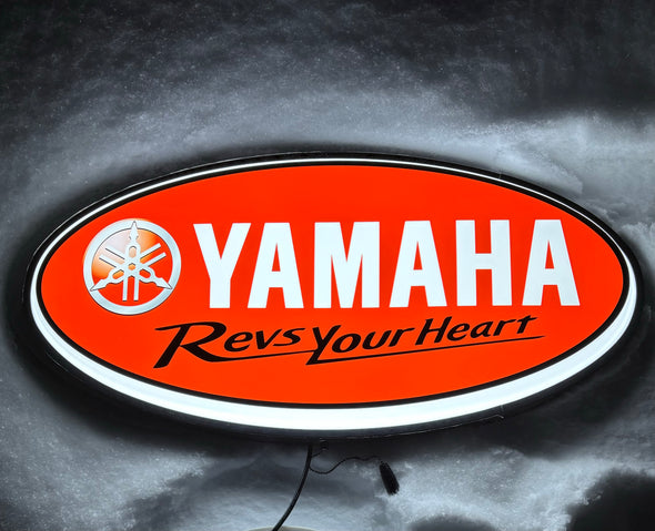 Yamaha 32" Backlit LED Oval Sign Design #V7158
