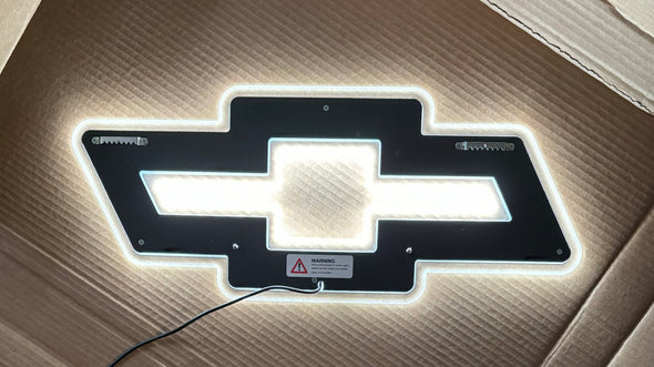 Chevy Bowtie 23" Slim Profile Die Cut Backlit LED Lighted Sign Design #SP1006