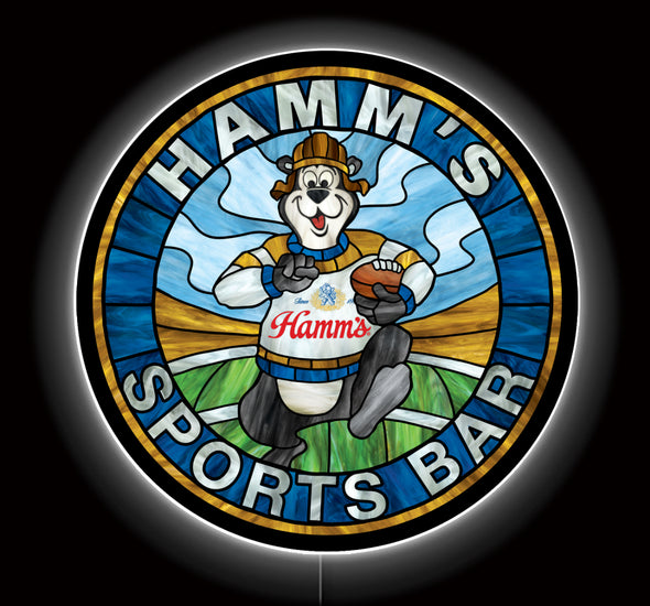 Hamm’s Sports Bar 23" Slim Profile Backlit Acrylic Sign Design #SP1015