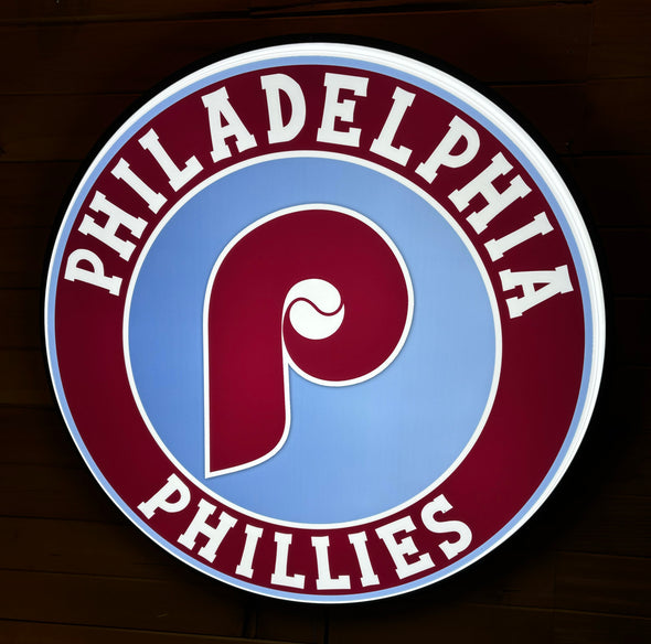 Philadelphia Phillies 30" Backlit LED Button Sign