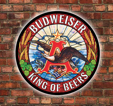 Budweiser 23" Slim Profile Backlit Acrylic LED Sign Design #SP1013