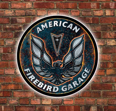 Firebird Garage 23" Slim Profile Backlit LED Sign Design #SP1009