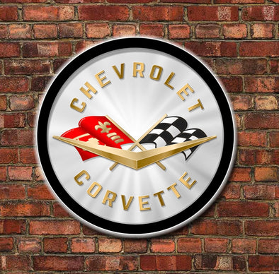 Chevrolet Corvette 23" Slim Profile Backlit LED Sign Design #SP1014
