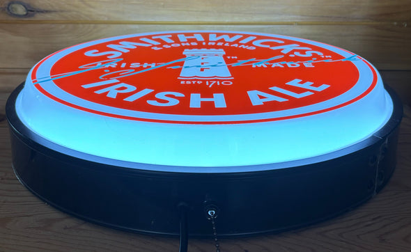 Smithwicks Irish Ale 18" Backlit LED Button Sign Design #W7204