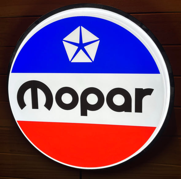Mopar 18" Backlit LED Button Sign Design #W7101