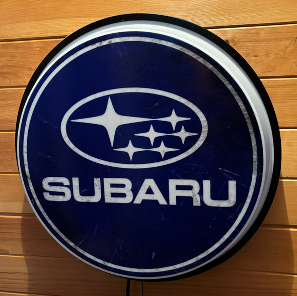Subaru 18" Backlit LED Button Sign Design #W7076