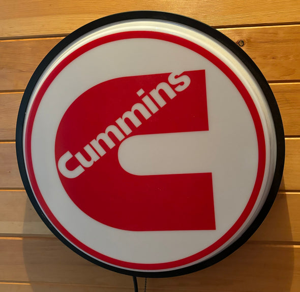 Cummins 18" Backlit LED Button Sign Design #W7036