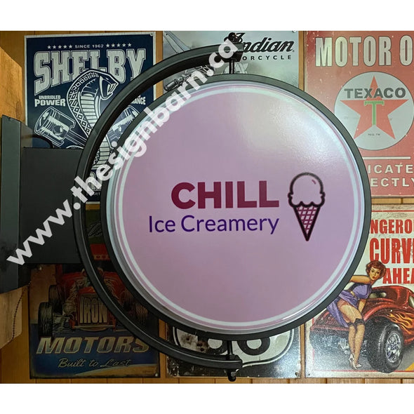 Chill Ice Creamery Custom Design Pivoting With Switch