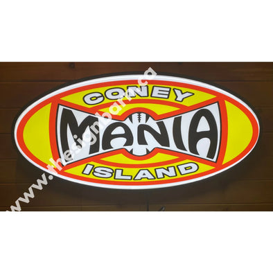 Coney Island 32’’ Backlit Led Oval Sign Backlit Ovals
