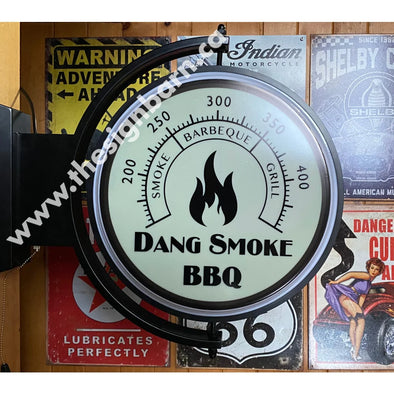 Dang Smoke Bbq Custom Designed 24’’ Pivoting Led Sign With Controls Switch