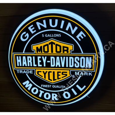 Harley Davidson 18’’ Backlit LED Button Sign Design #W7070 18” Backlit Led Buttons