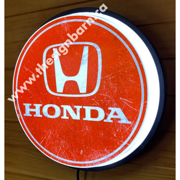 Honda 18’’ Backlit Led Button Sign Design #W7076