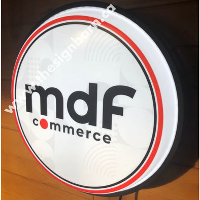 Mdf 18’’ Backlit Button Sign