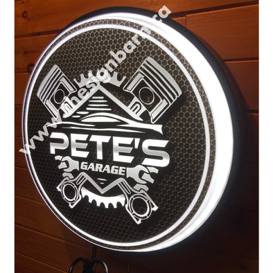 Pete’s Garage 18’’ Backlit Button