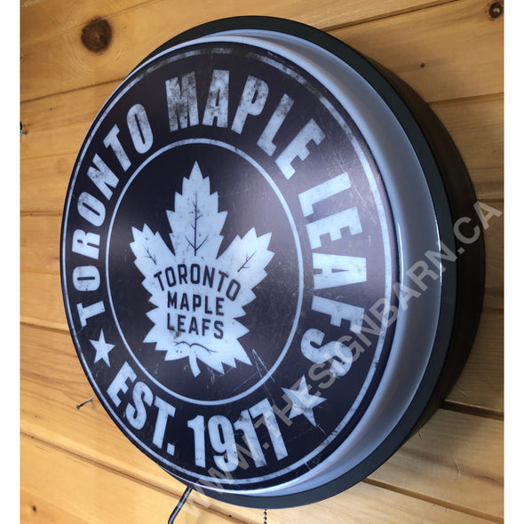 Vintage Toronto Maple Leafs 18’’ Backlit Led Button Sign Design #W5127 18” Led Buttons