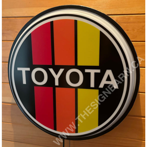 Vintage Toyota 18” Backlit LED Button Sign Design #W7185 18” Backlit Led Buttons