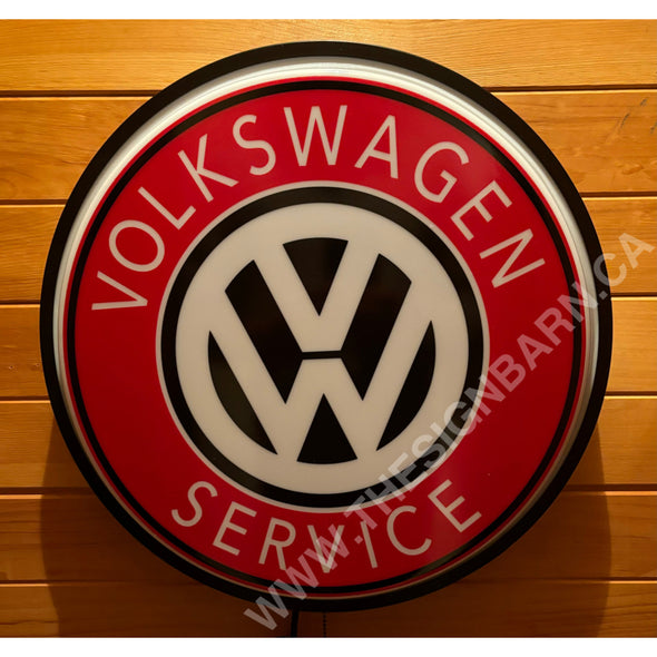 Volkswagen Service 18’’ Backlit LED Button Sign Design #W7187 18” Backlit Led Buttons